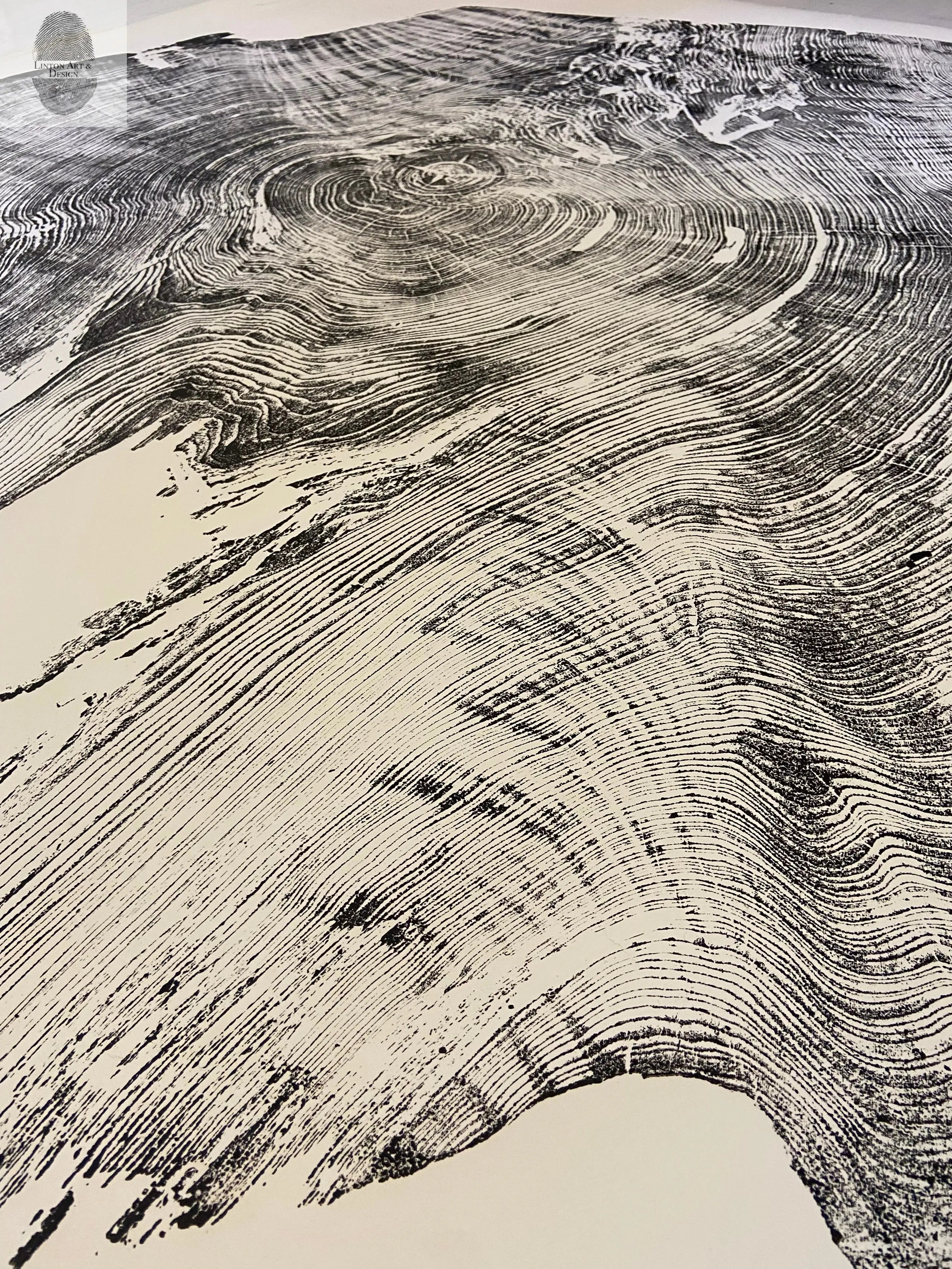 Redwood Tree, Tree Ring Print, California Coast, Wood Slice Wall Art, Huge Wall Art, Natural Wood Slices 52”x72”