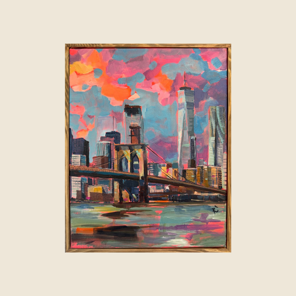 New York, New York - Original Art - Between Here & There