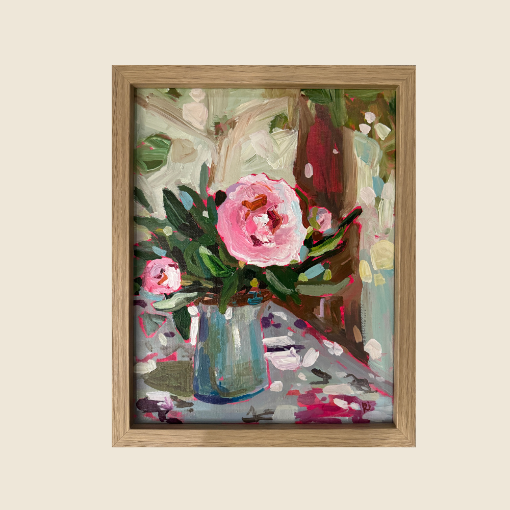 Vase of Peonies - Original Painting - Flourish Art Show