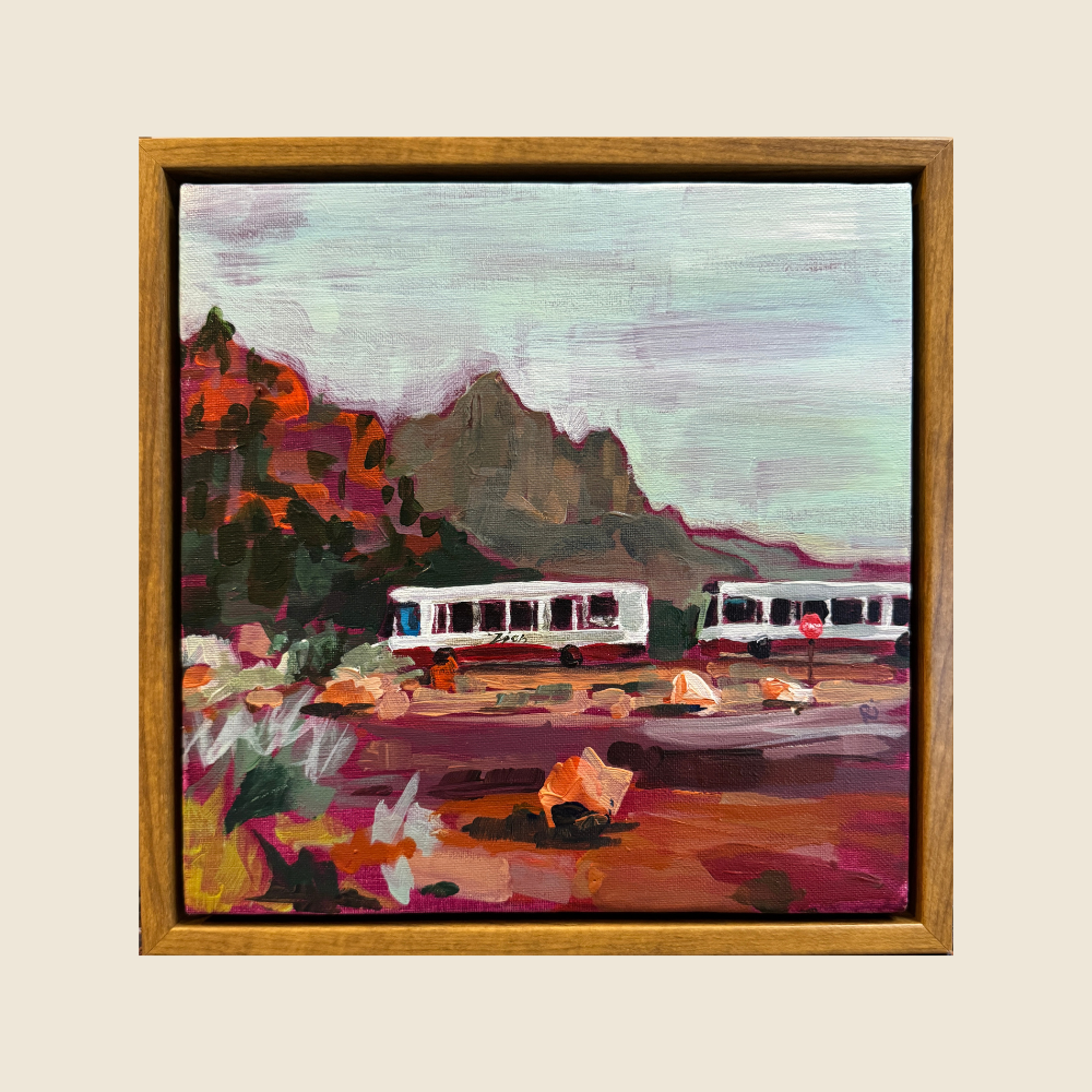 Zion Buses- Original Art - Road Trip Art Show
