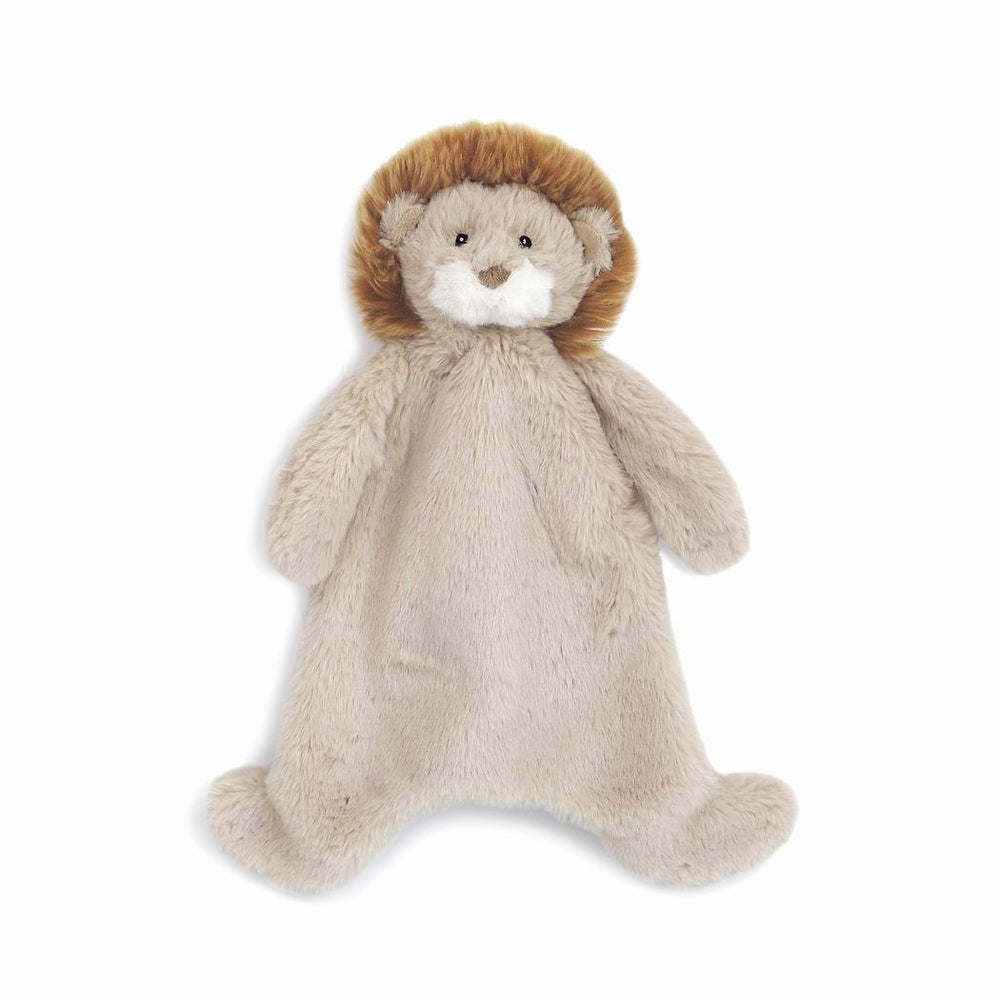 Leon Lion is super soft and cuddly, with curved shape, it is easy for little hands to snuggle. Our cuddle security blankies help babies self-soothe and are a must have for every parent and gift giver.  100% polyester baby security blanket Measures 15 in    Perfect size for babies little hands Machine wash cold, tumble dry low