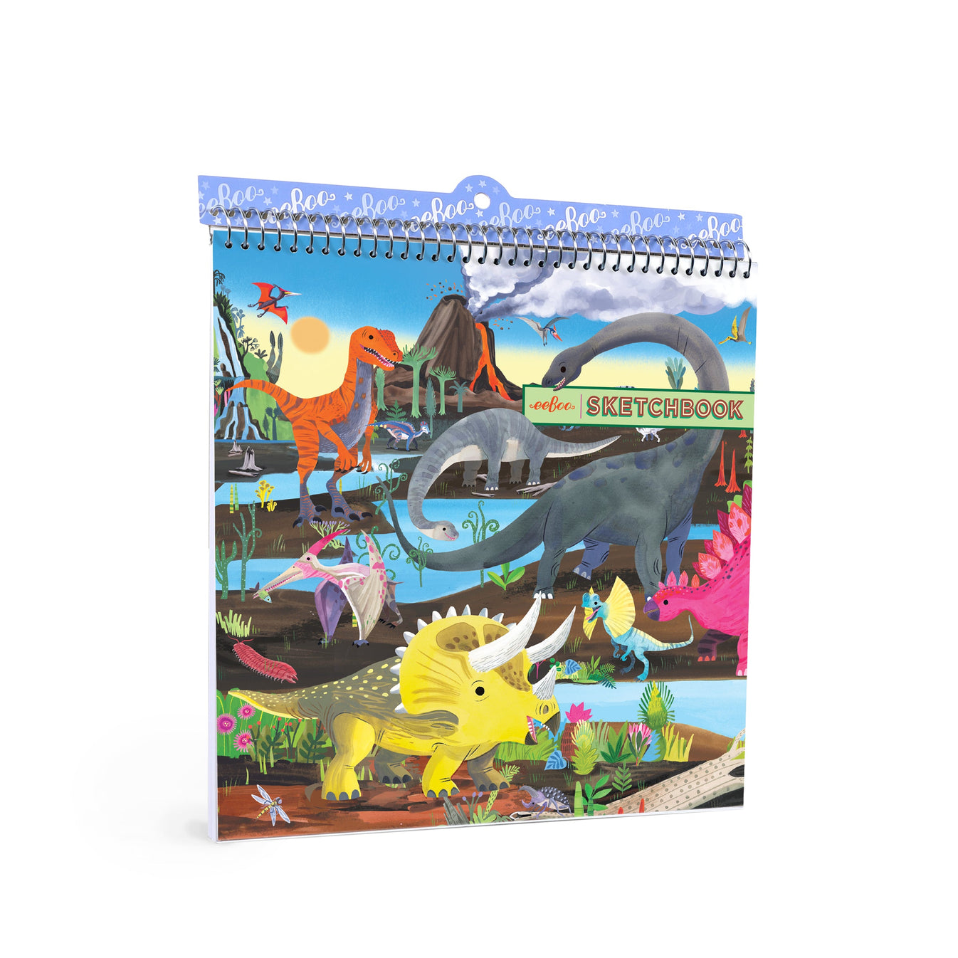 This high-quality sketchbook is 6” x 6” paper size, with 60 matte 95lb pages and durable spiral binding. Pairs well with matching pencils. Dinosaurs