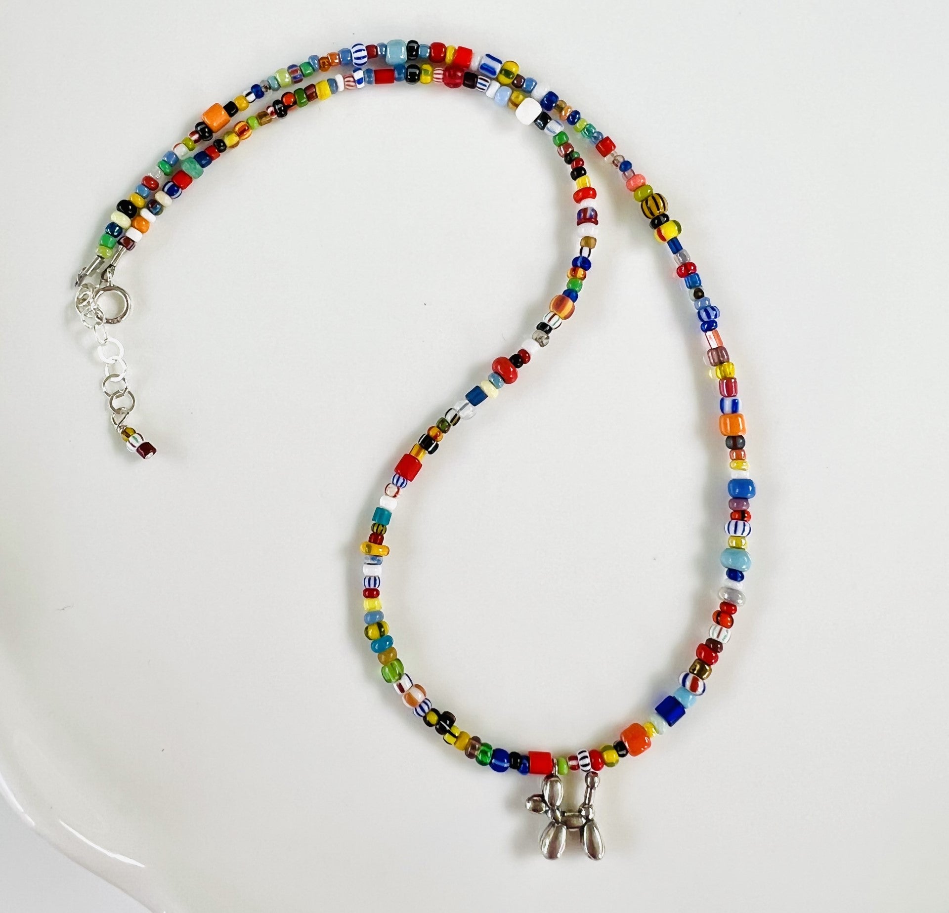 Silver Balloon Dog Necklace - CKB Jewelry Designs