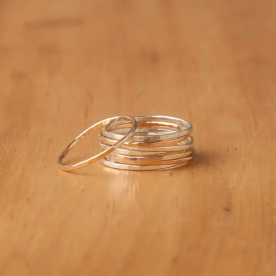 Micah Gold Filled Stacking Ring - Mauve Jewelry Co.