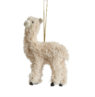 Add a little llove to your holidays with this whimsical Furry Llama Ornament! These furry friends will be sure to add a "hull-arious" touch to your holiday decor! Hang it on your tree for a festive llaff!