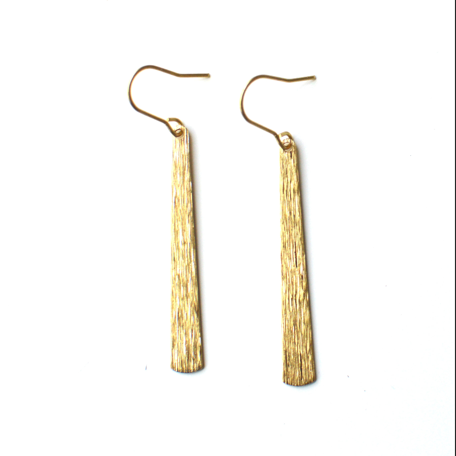Brass Drop Earrings