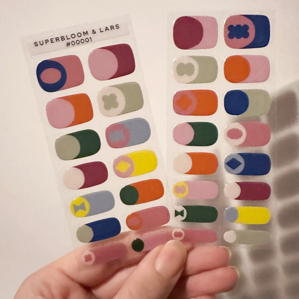 Colorful Shapes Gel Nail Strips