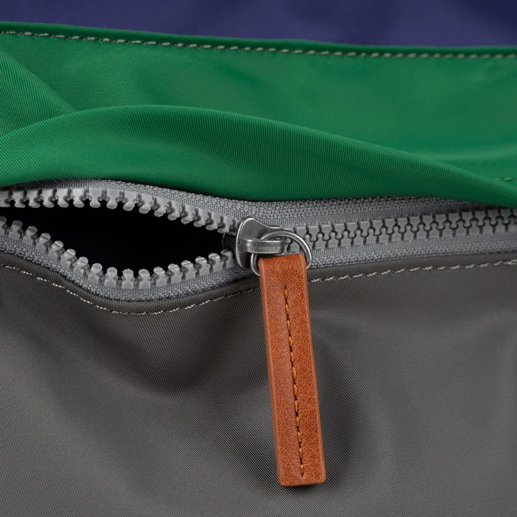 The fabric that gets cut off in production is not waste, it just hasn’t realized its potential yet! We lovingly turn leftover recycled material, or ‘offcuts’ into ROKA London bags. Each Color Block is limited due to the amount of offcuts we have – each edition will consist of multiple colorways.