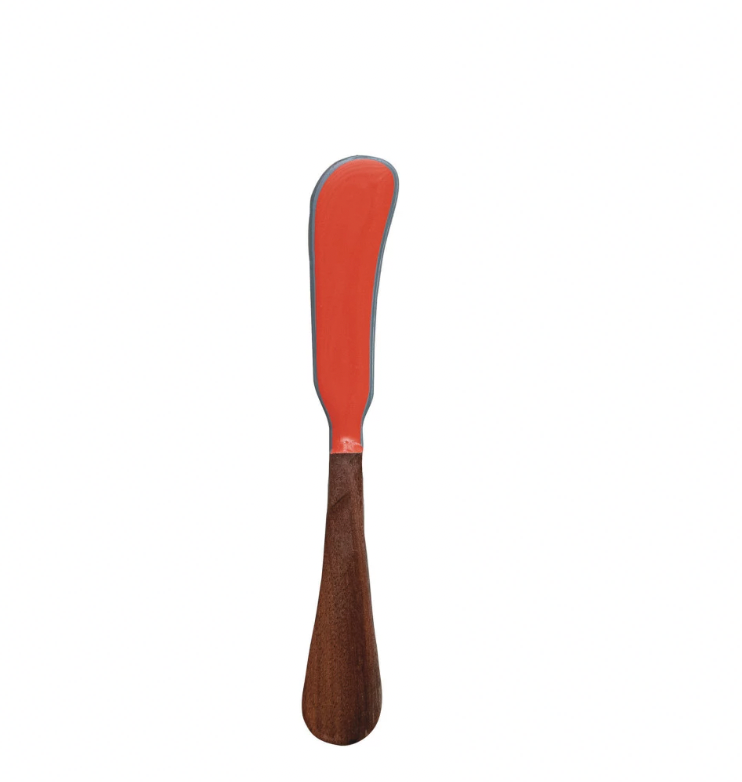 Handmade Enameled Stainless Steel Canape Knife - 4 Colors