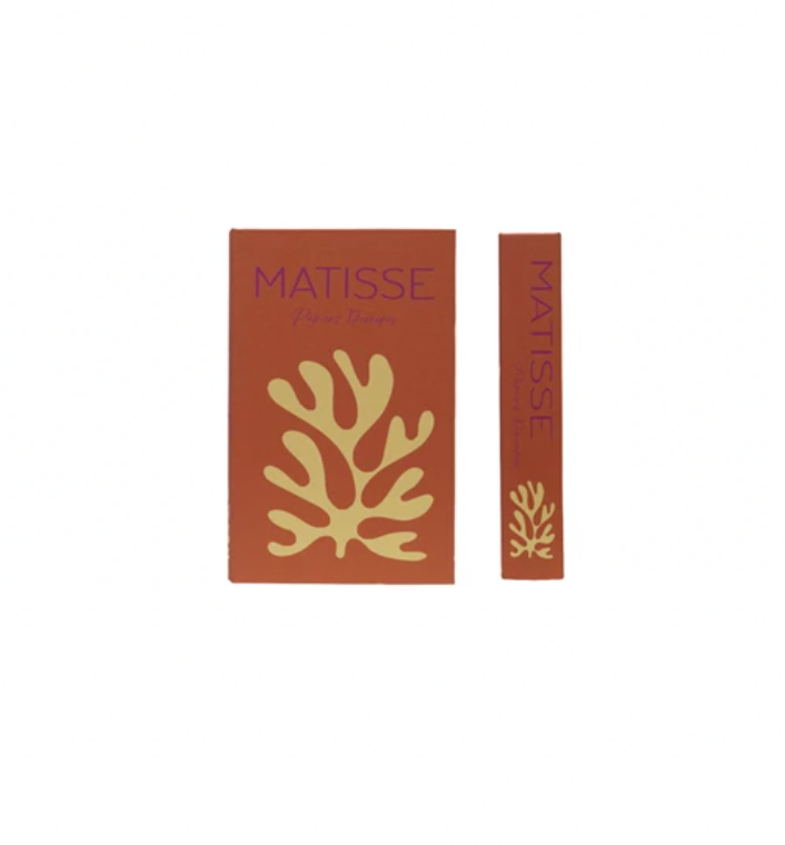 These book storage boxes are both stylish, and an easy way to hide or store small items. Made out of MDF and linen. Place on built in shelves for added character, and fill with small objects to keep them hidden. 10-1/4"L x 6-1/2"W. &nbsp;Matisse