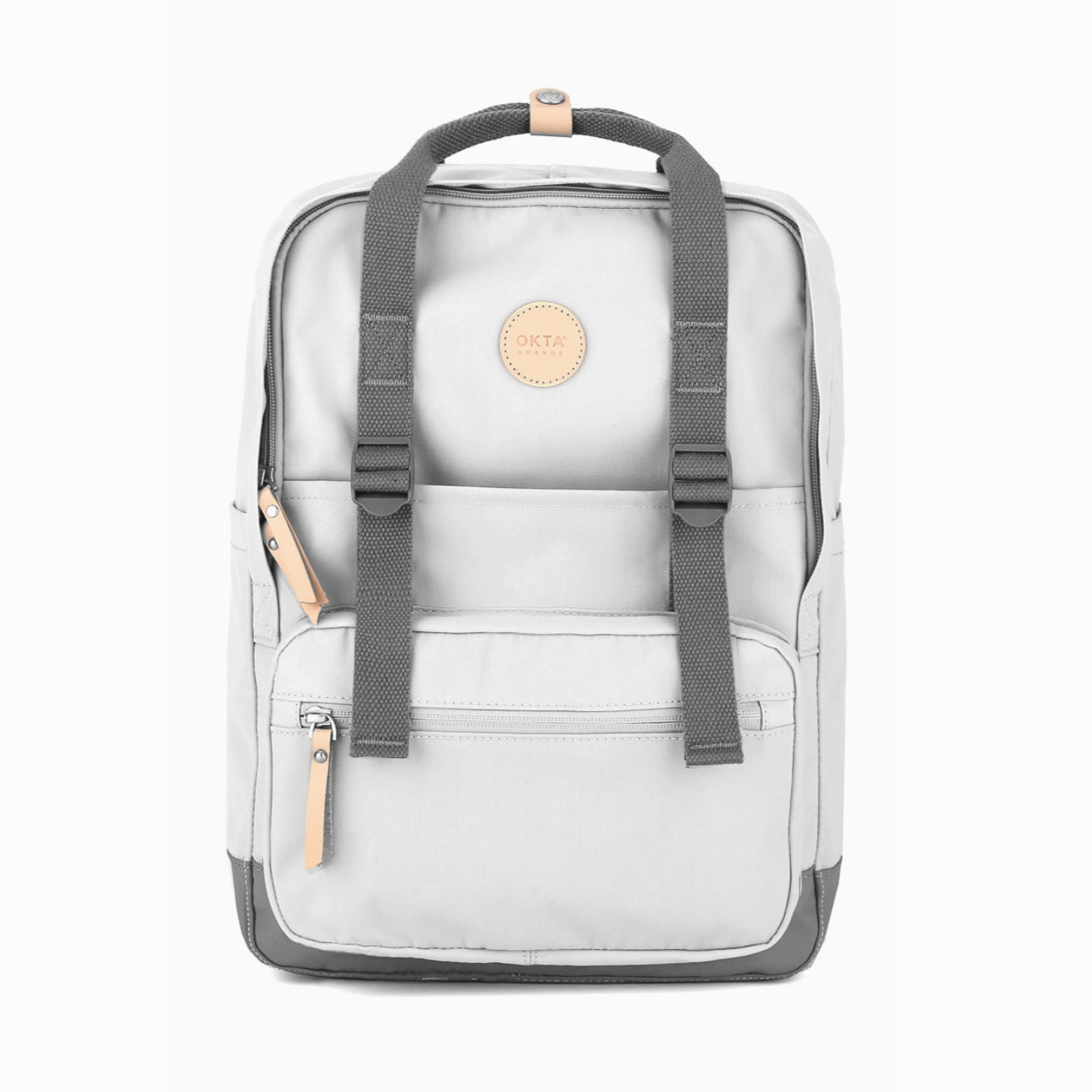 Stay organized and protected with the Laptop Waterproof Backpack in light grey with dark grey straps. Designed to keep your laptop safe from water and daily wear, this backpack offers durable, water-resistant material and ample storage for your essentials. Its comfortable straps and sleek design make it perfect for work, school, or travel, giving you peace of mind wherever you go.