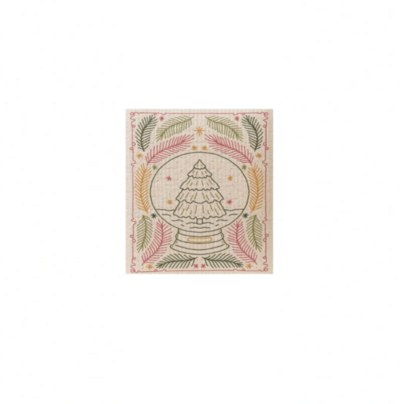 Reusable Cellulose Sponge Cloth - Christmas Tree