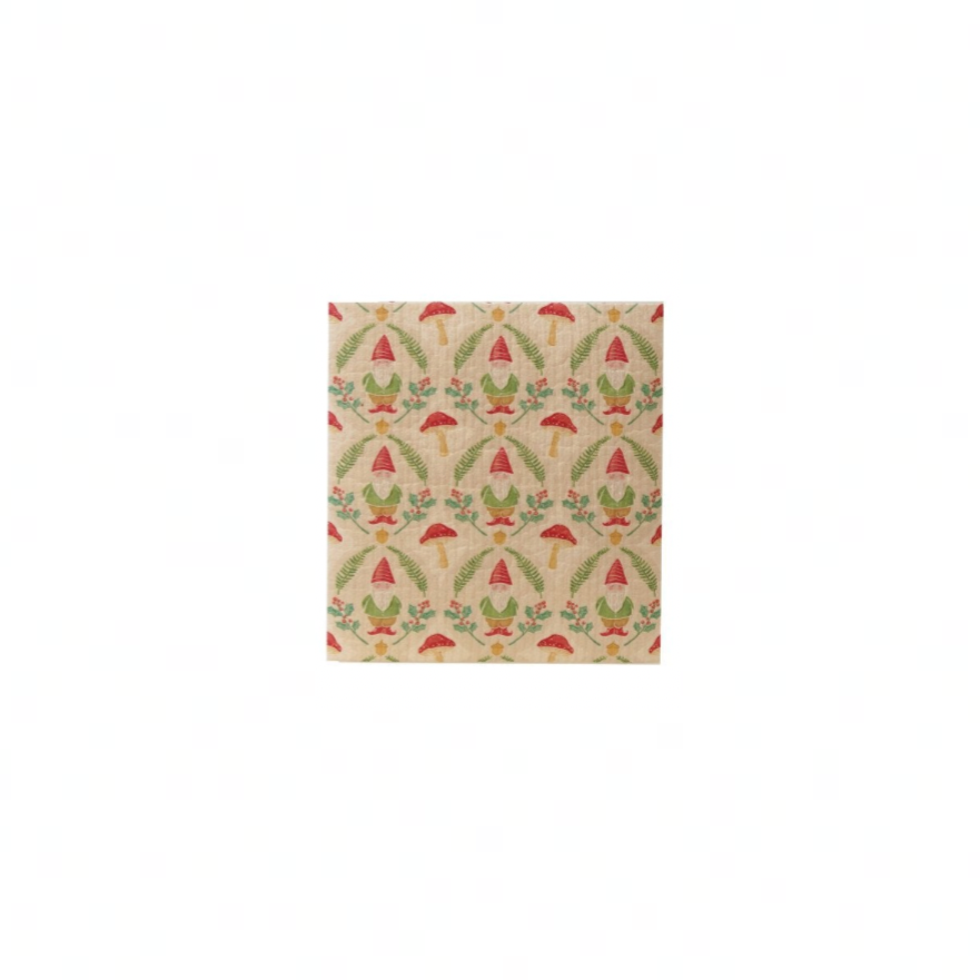 Reusable Cellulose Sponge Cloth - Holiday Gnome