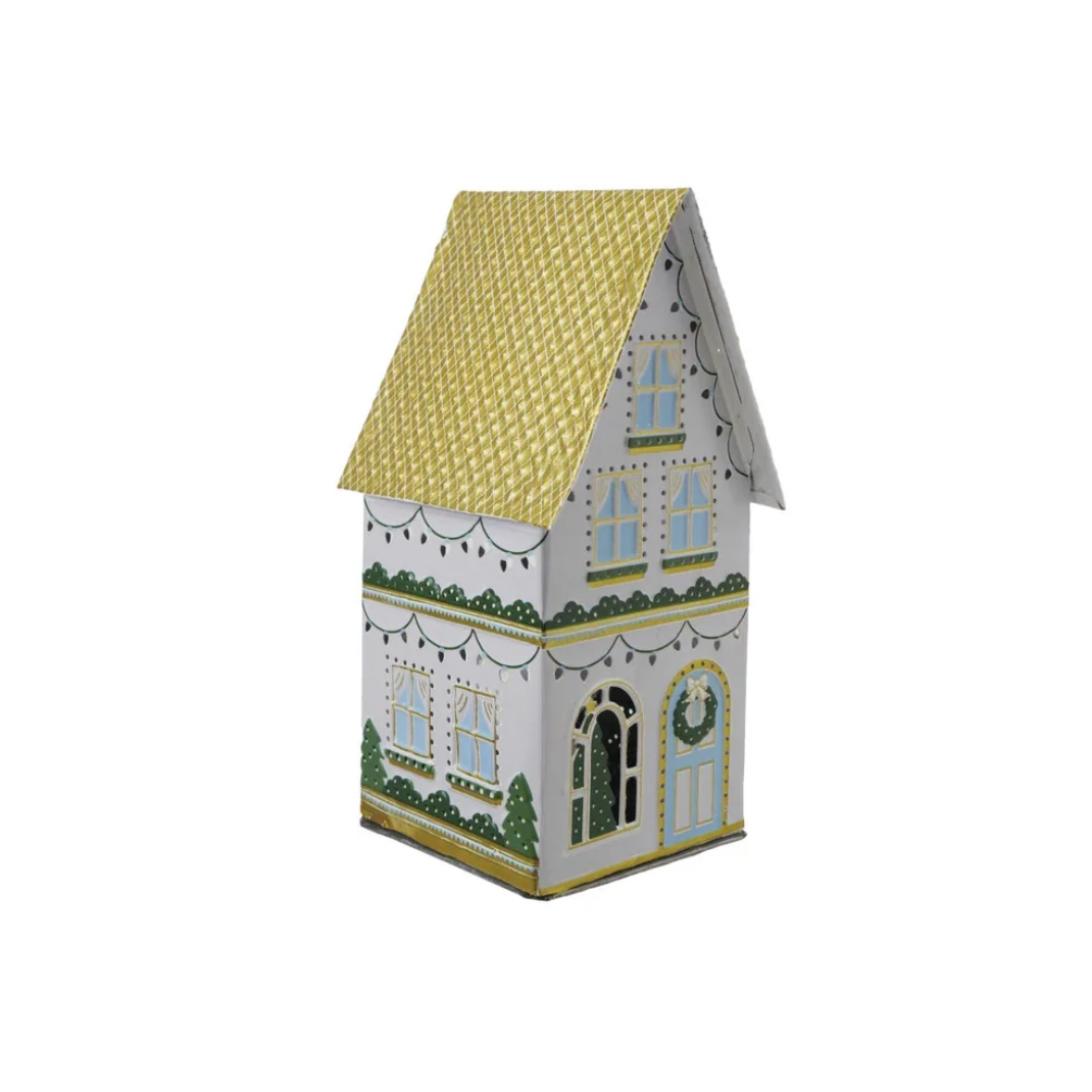 Painted Metal Small Holiday House