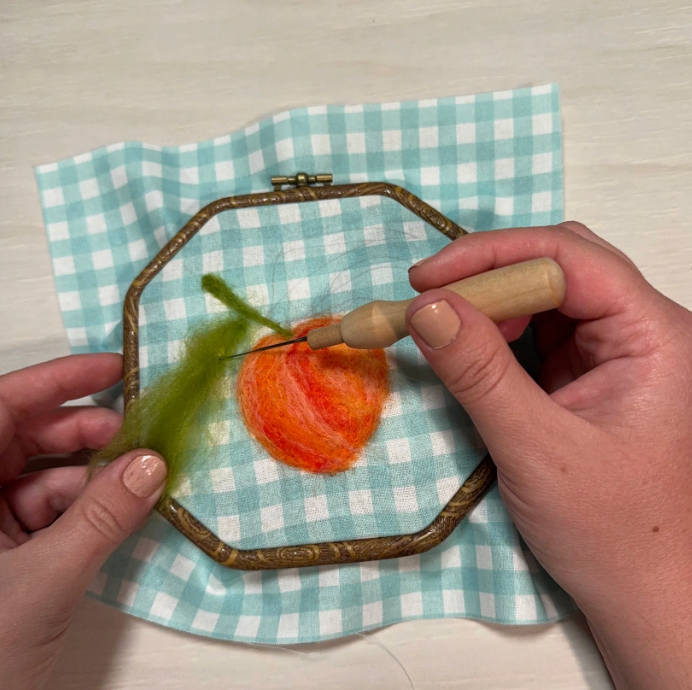 Just Peachy Painting With Wool DIY Kit