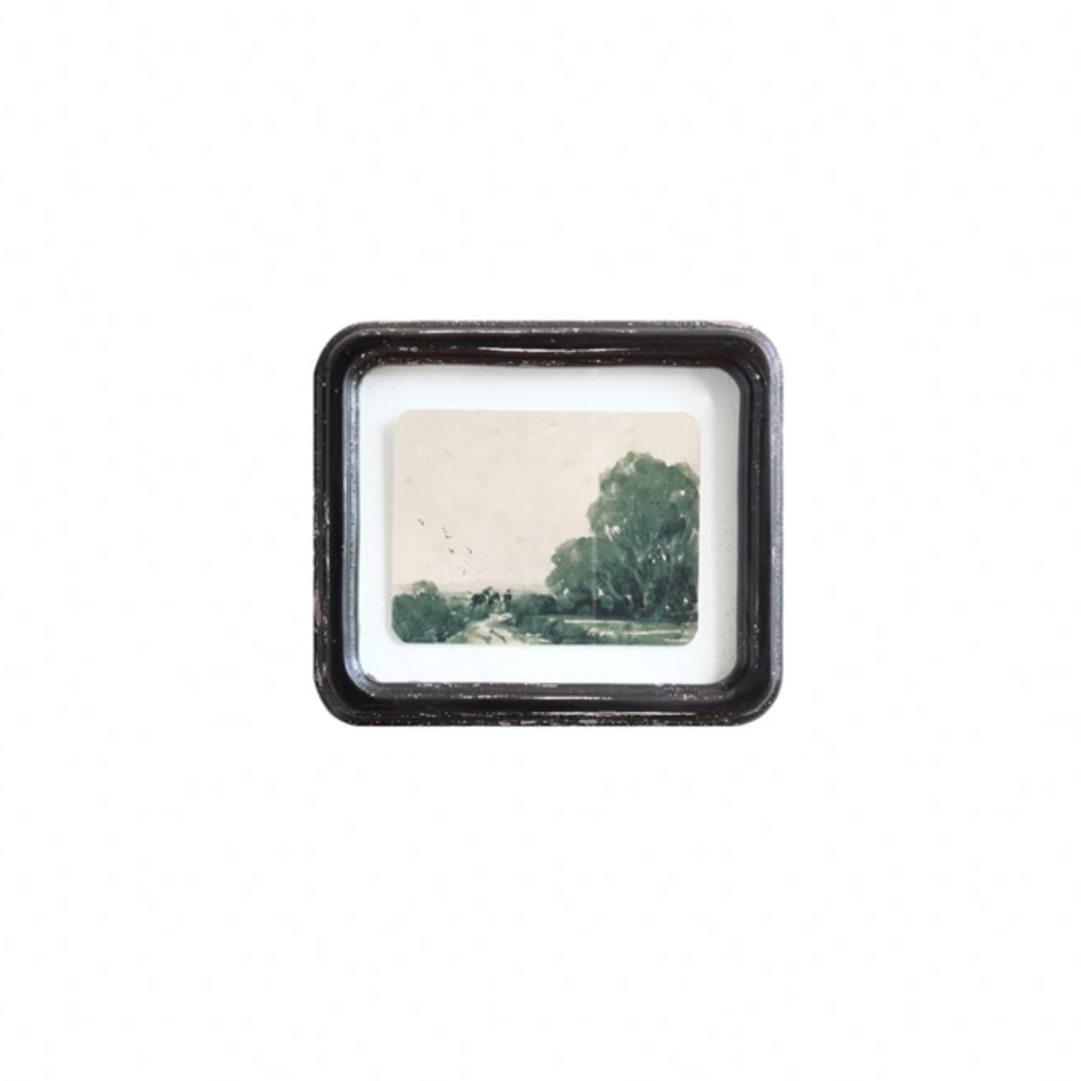 Distressed Wood Framed Wall Decor - Horse