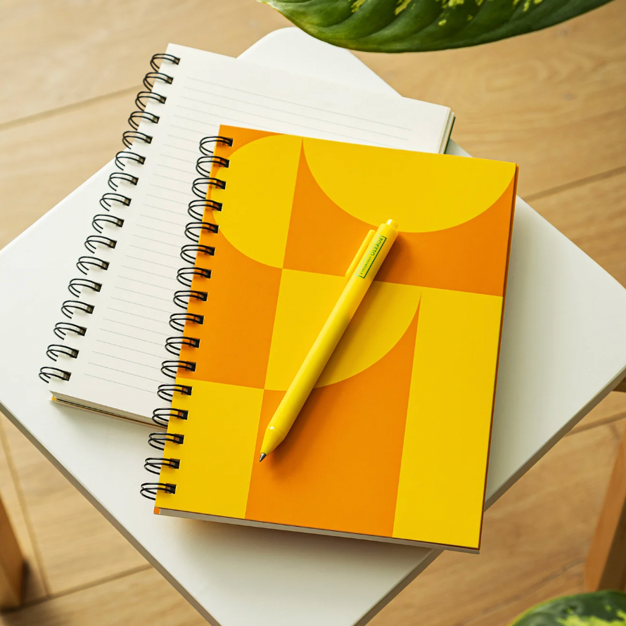 Essential Spiral Bound Lined Notebook - Citrus