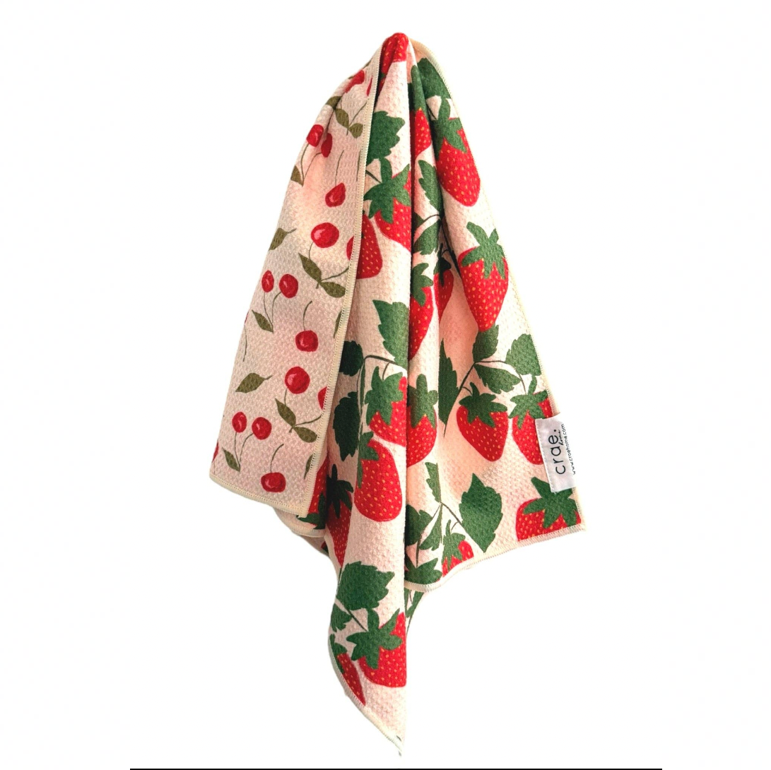 Berries & Cherries Reversible Hand Towel Towel