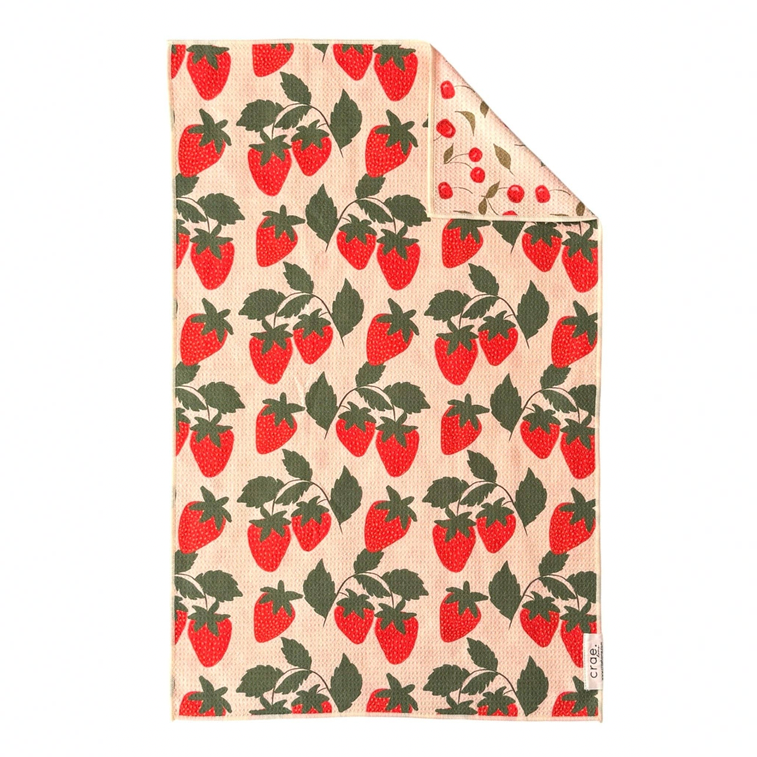 Berries & Cherries Reversible Hand Towel Towel
