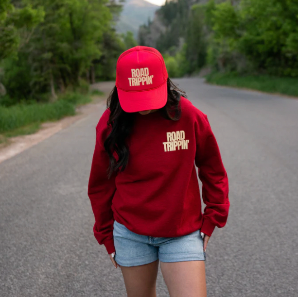 Red Road Trippin' Trucker Hat