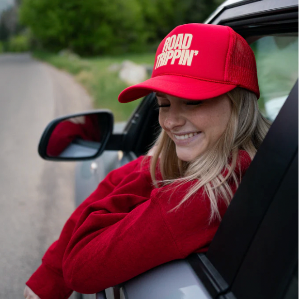 Red Road Trippin' Trucker Hat