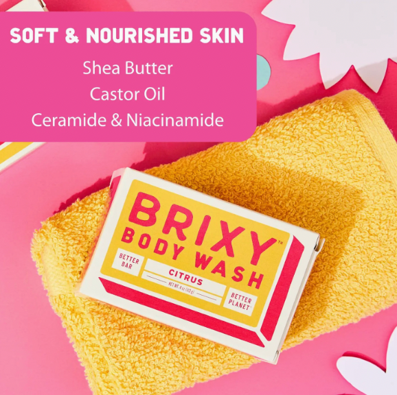 Moisturizing Body Wash Bar For Skin Barrier Support - Citrus