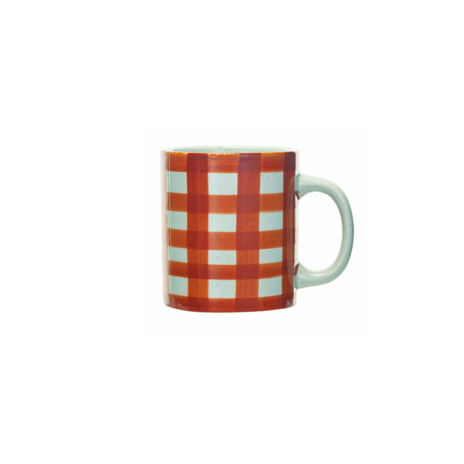 Orange lines mugs