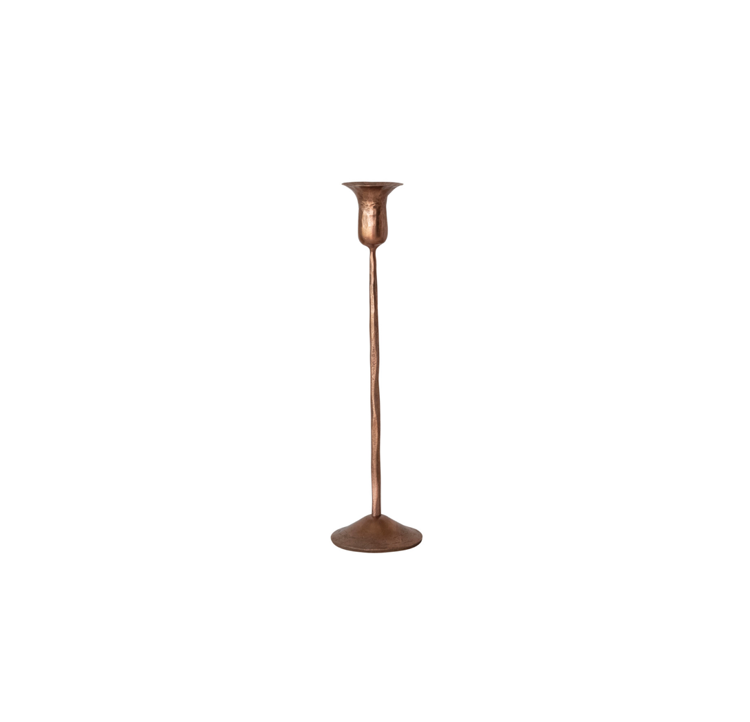 Hand-Forged Upright Iron Taper Holder - 4 Sizes