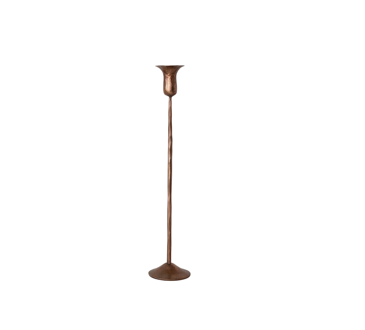 Hand-Forged Upright Iron Taper Holder - 4 Sizes