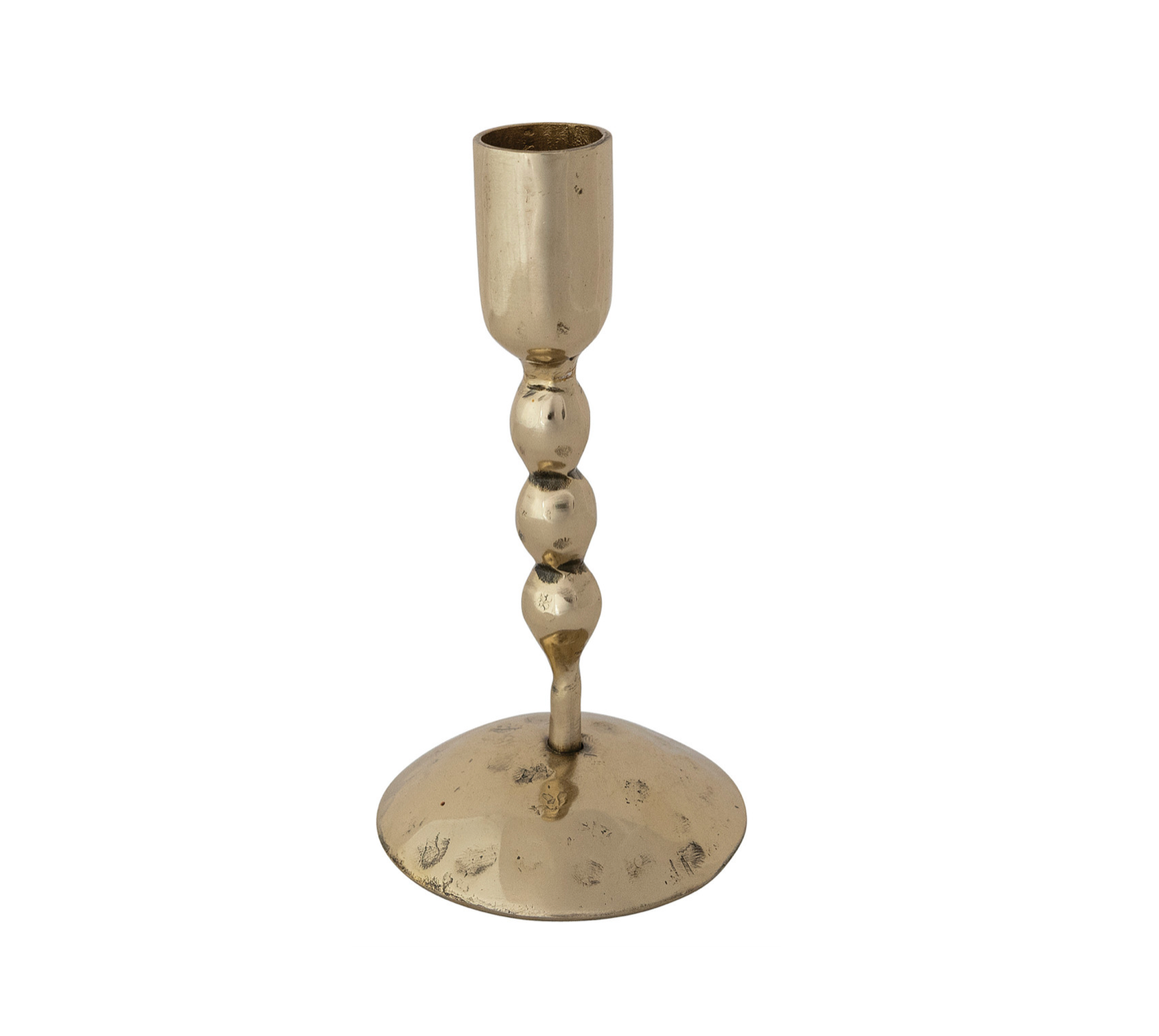 Hand-Forged Metal Taper Holder - Ball