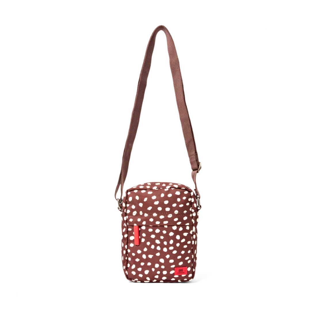 Bond Pocket Crossbody Bag in Brown Dot