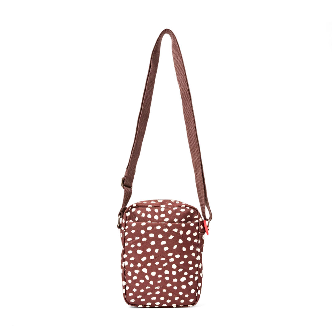 Bond Pocket Crossbody Bag in Brown Dot