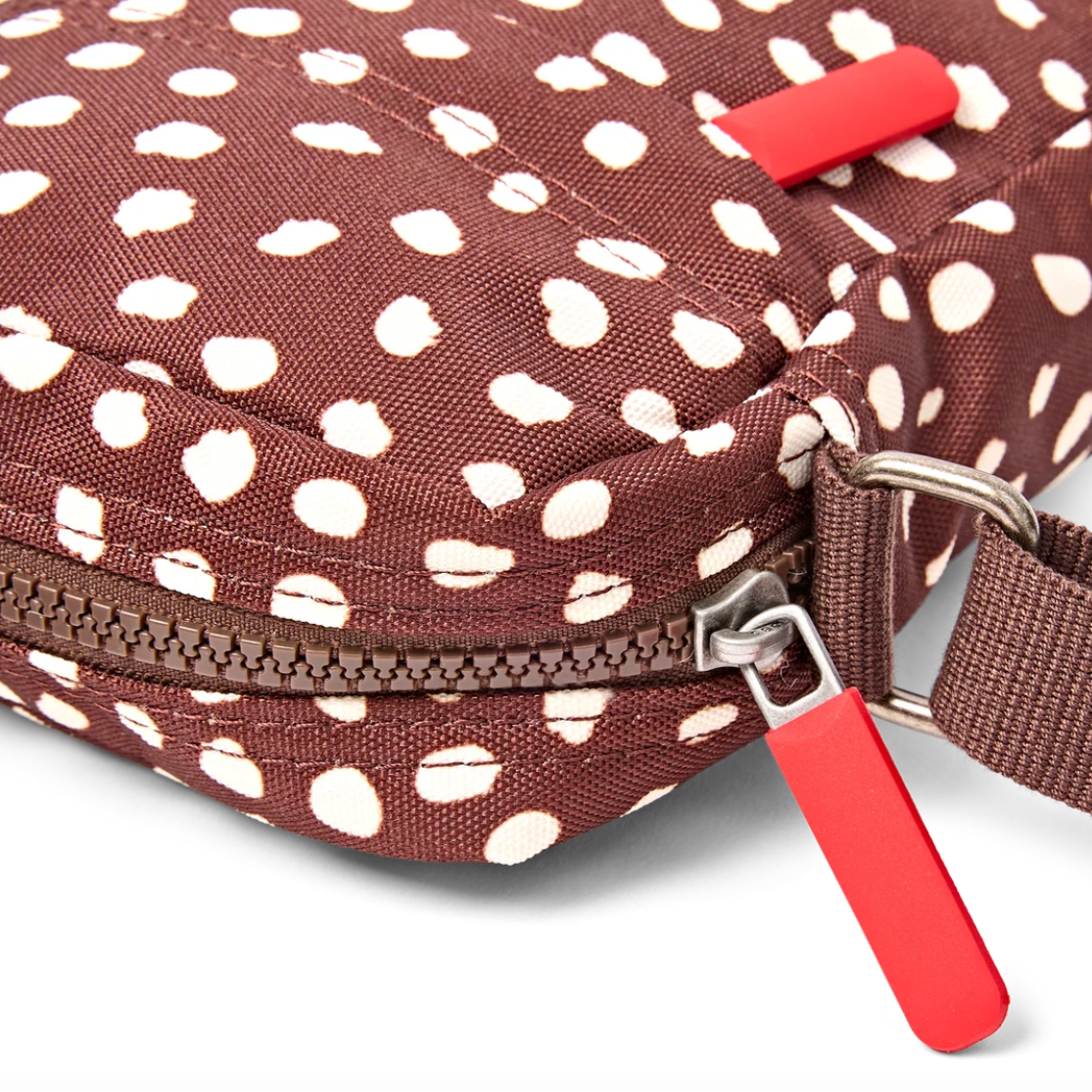 Bond Pocket Crossbody Bag in Brown Dot