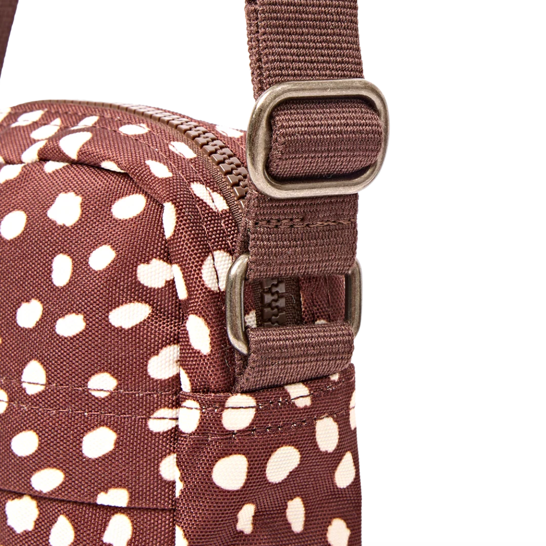 Bond Pocket Crossbody Bag in Brown Dot