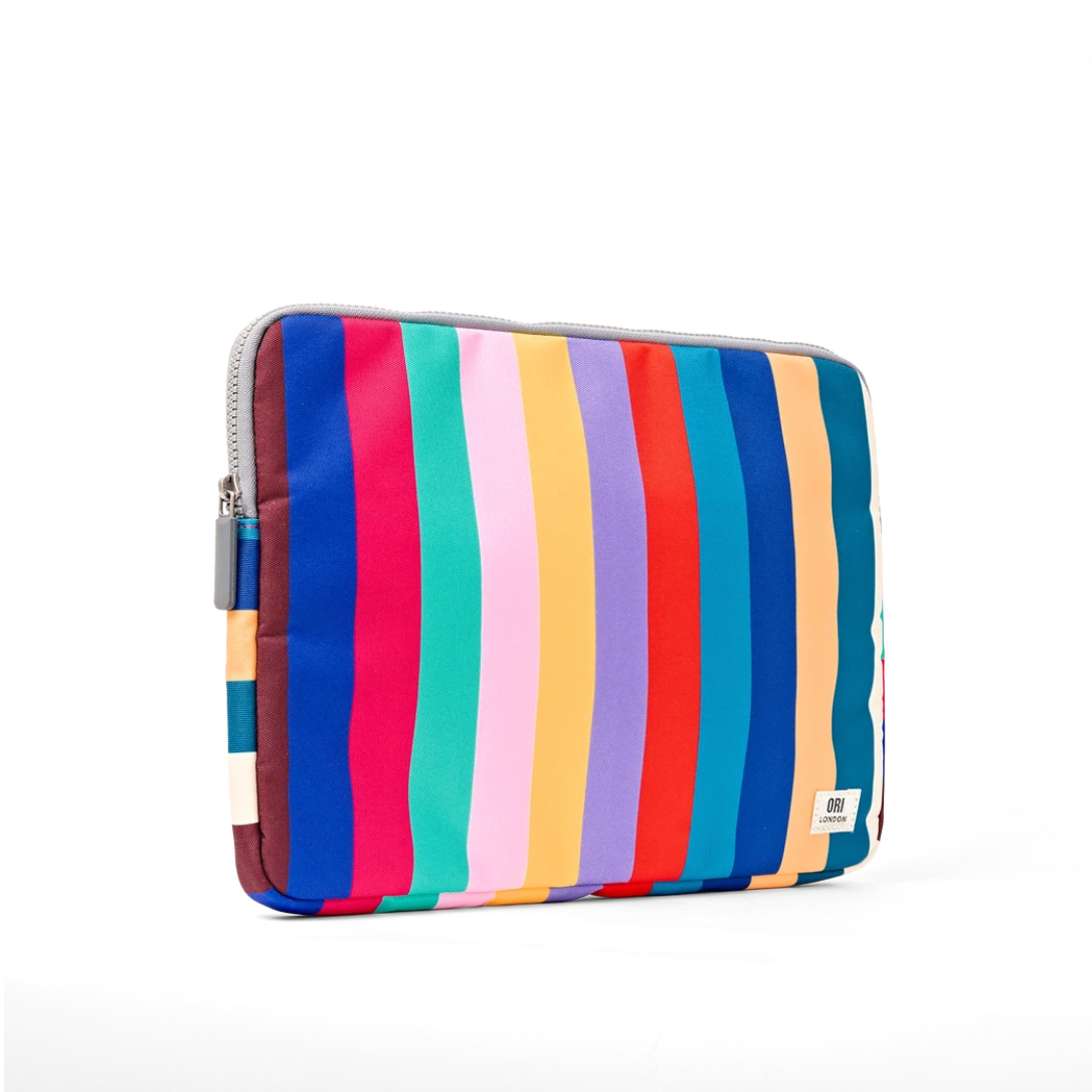 Brick Lane Laptop Sleeve in Wide Multi Stripe