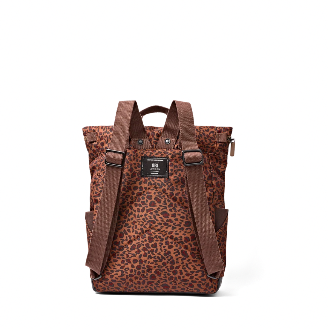 Canfield Roll Top Backpack in Mini Leopard