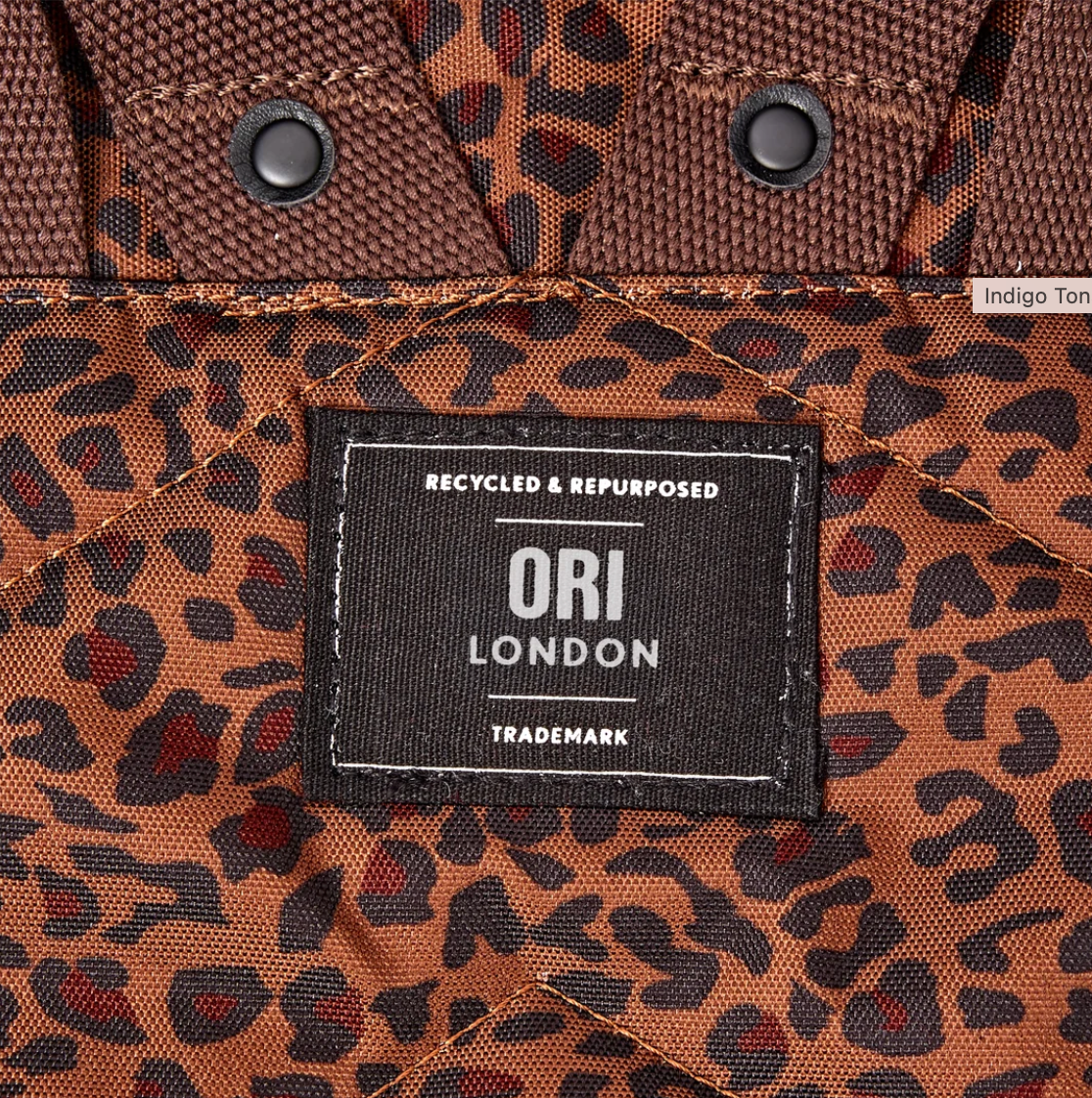 Canfield Roll Top Backpack in Mini Leopard