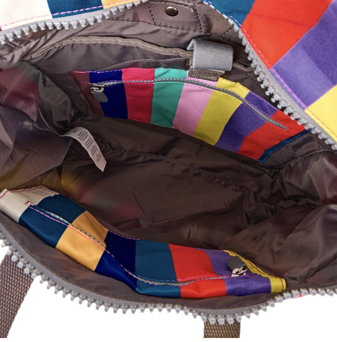 Canfield Roll Top Backpack in Wide Multi Stripe