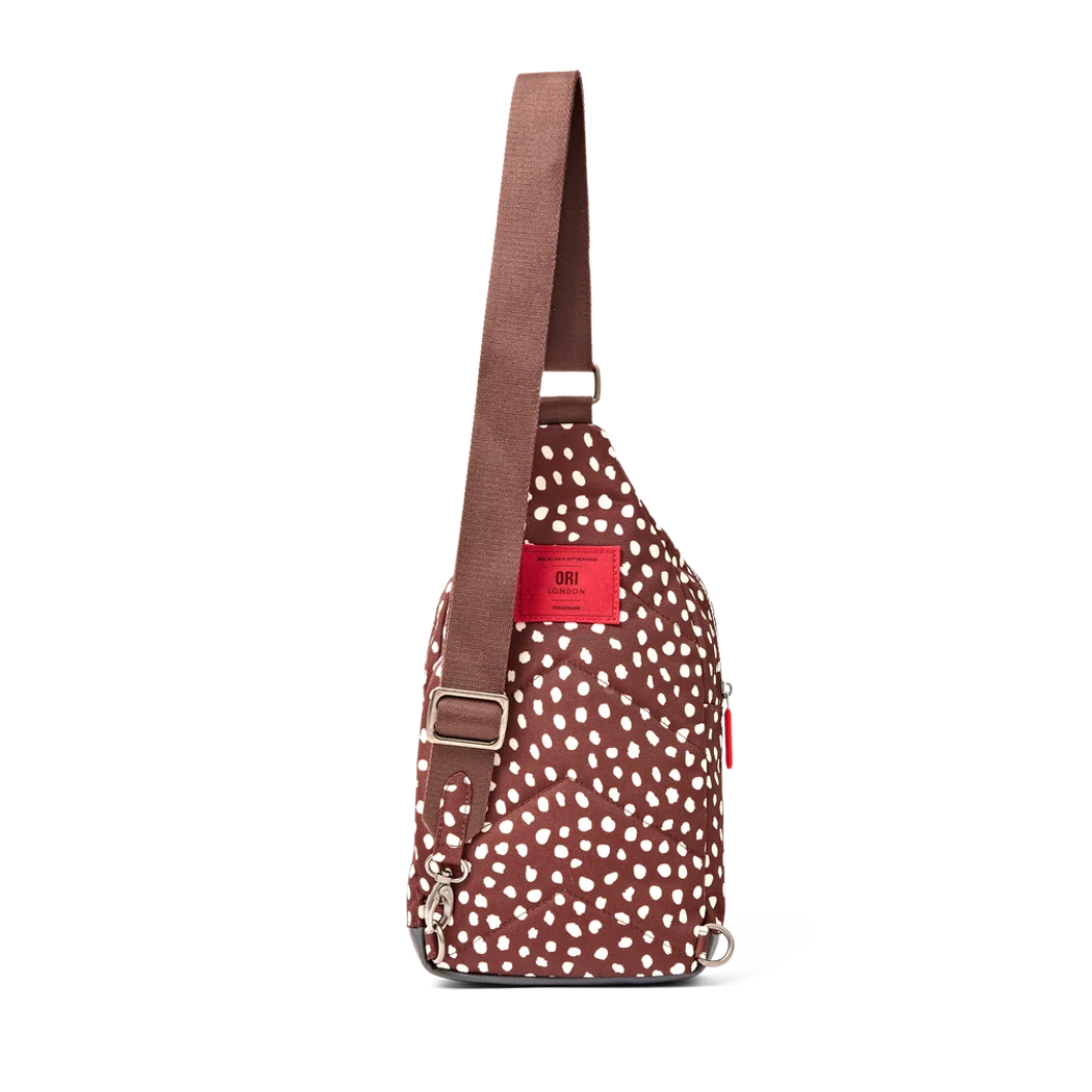 Willesden Sling Bag in Brown Dot