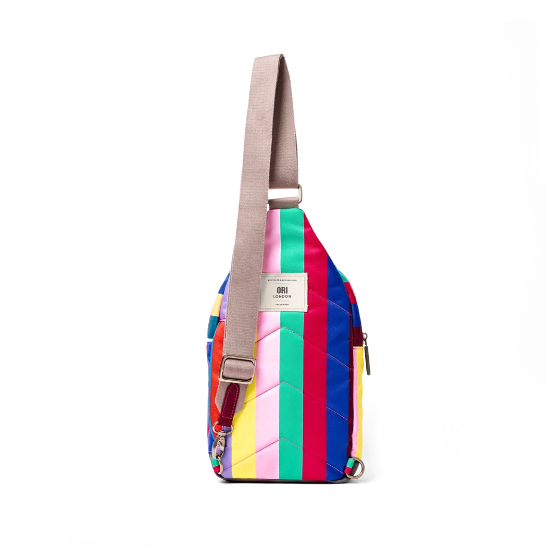 Willesden Sling Bag in Wide Multi Stripe