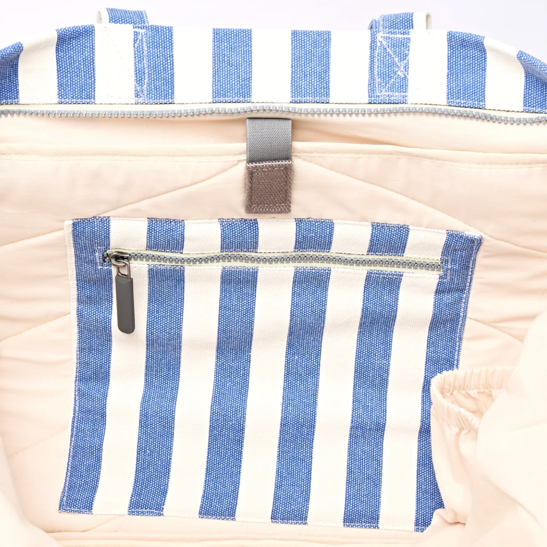 Marylebone Tote Bag in Denim Stripe