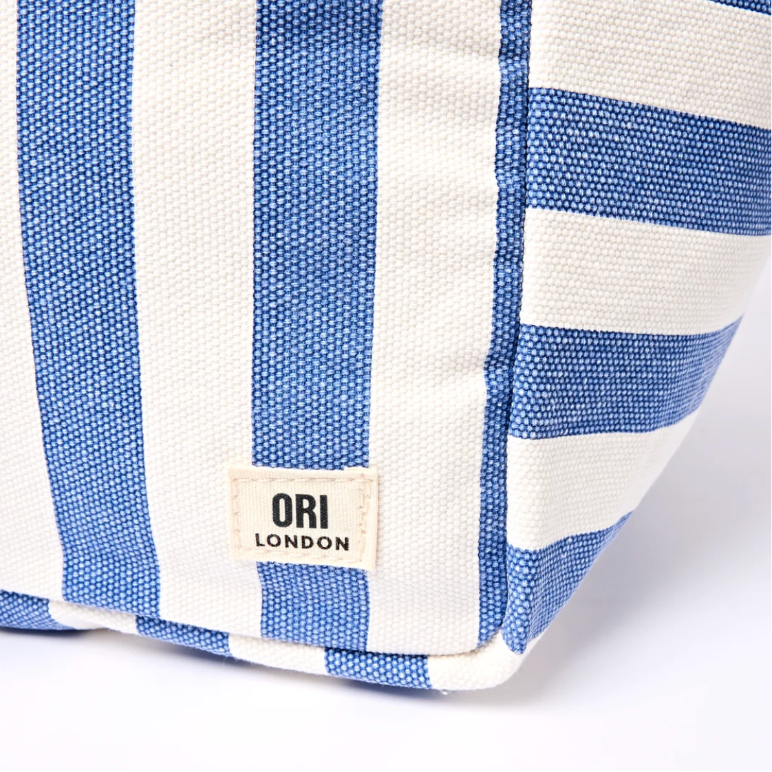 Marylebone Tote Bag in Denim Stripe