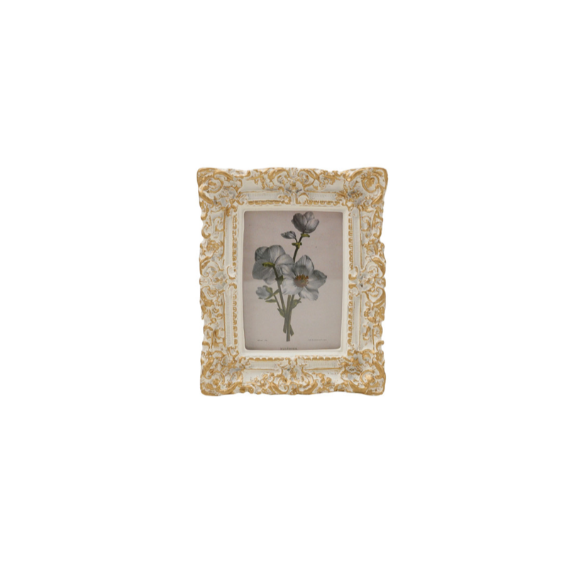 Resin Baroque Floral Photo Frame