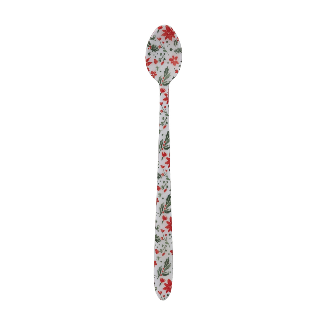Holiday Patterned Enameled Stainless Steel Canape Knife - MULTI Mistletoe