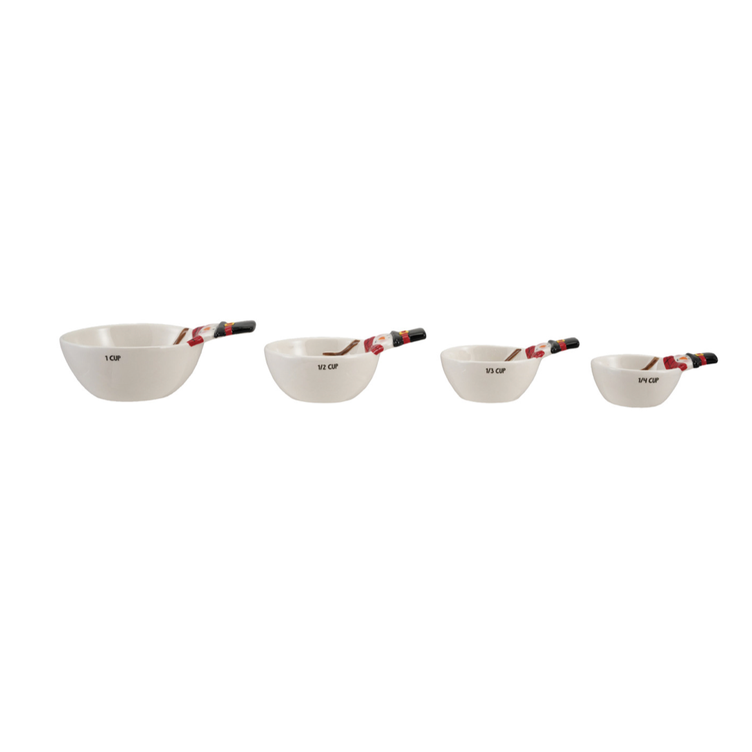 Ceramic Snowman Shaped Measuring Cups