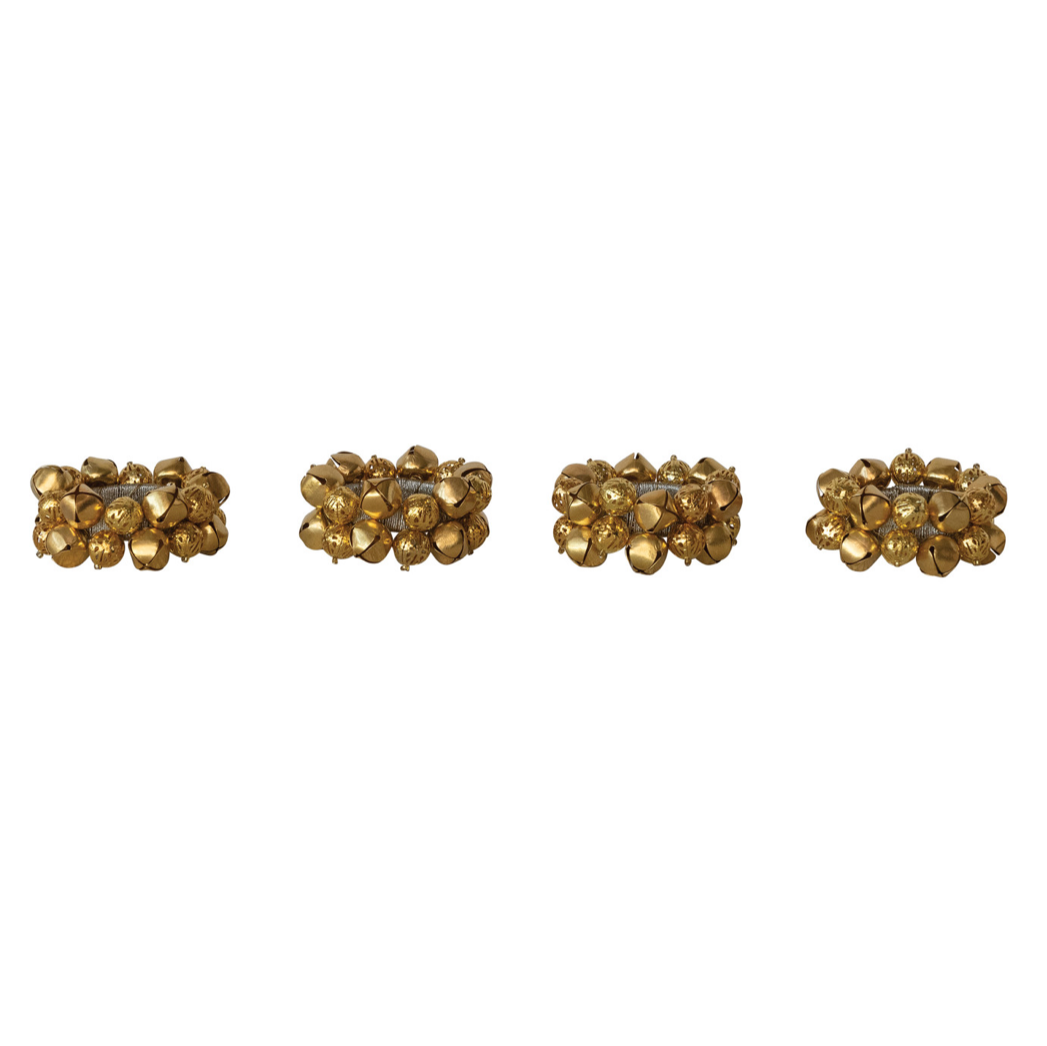 Jingle Bell Napkin Rings - Set of 4