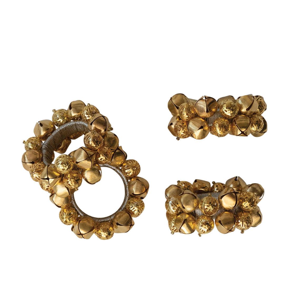 Jingle Bell Napkin Rings - Set of 4