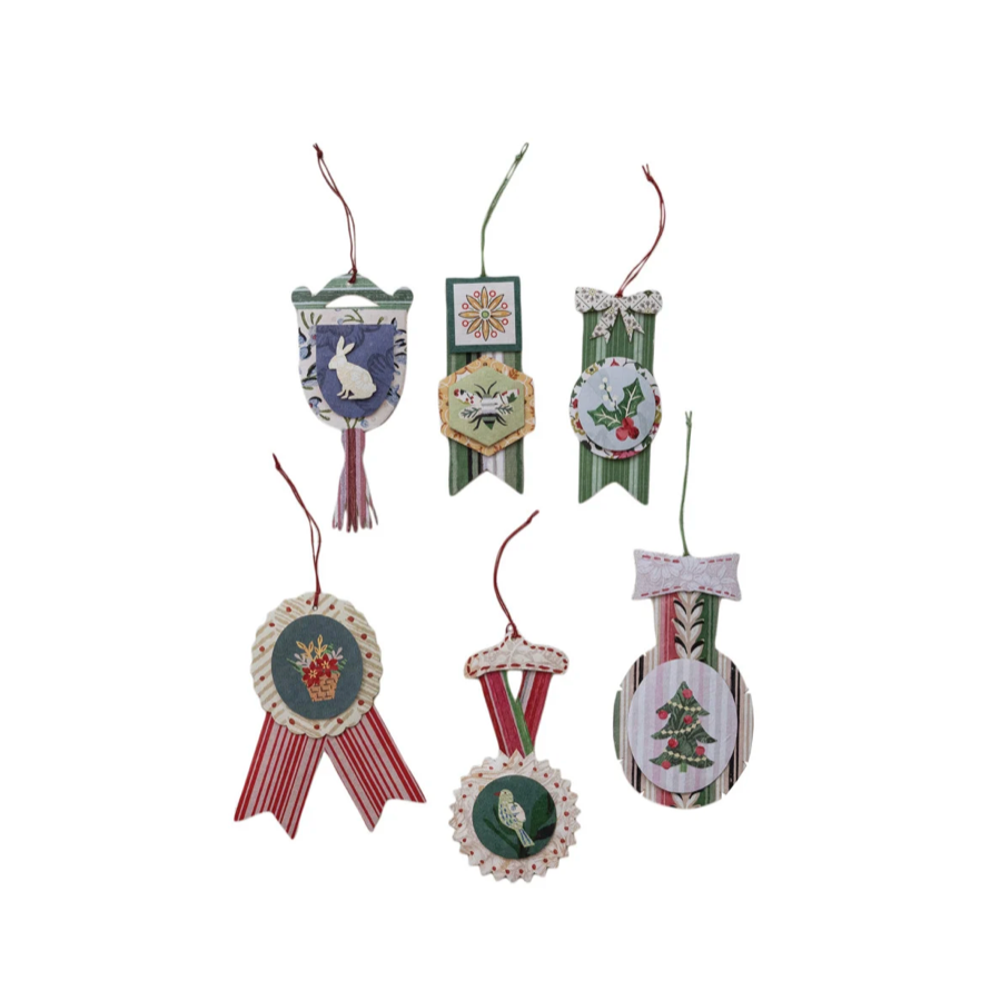 Award Medal Recycled Paper Gift Tags - Set of 6