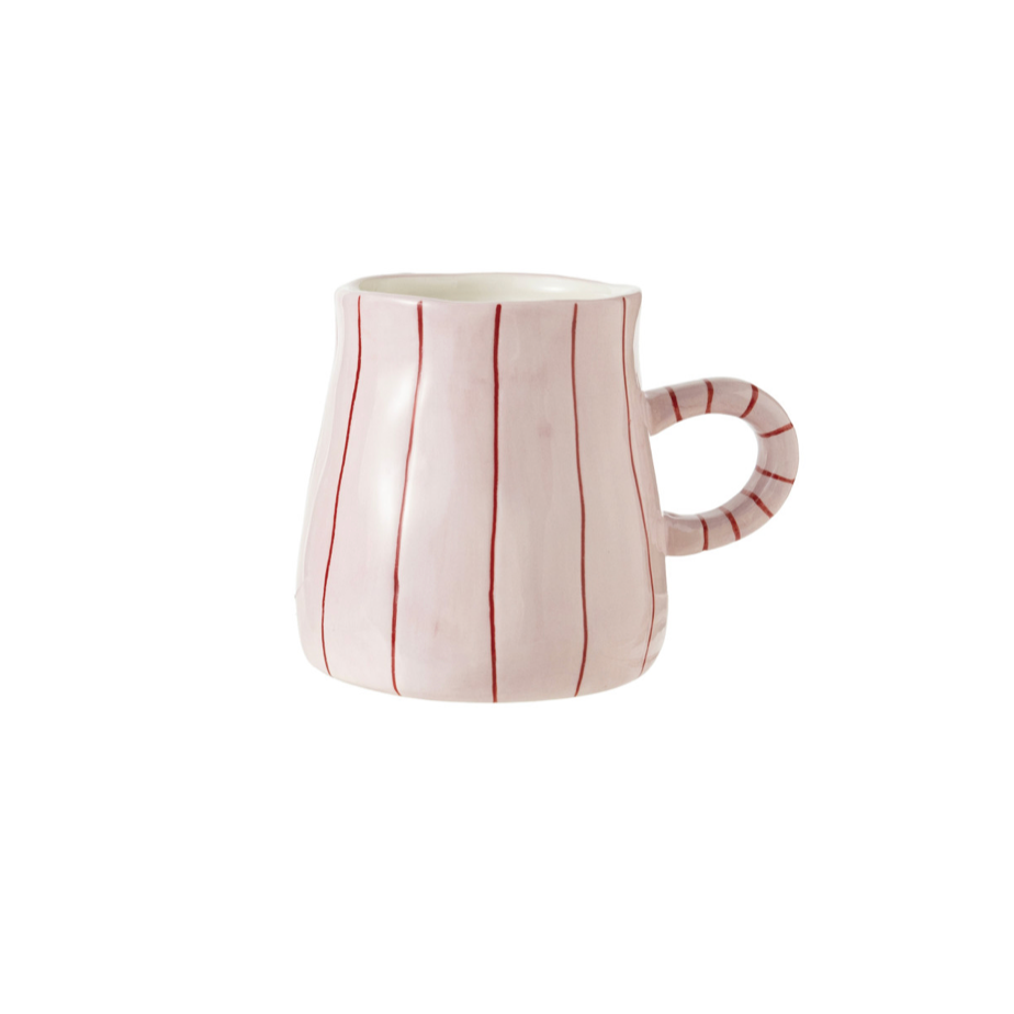 Pink with Red Striped Mug