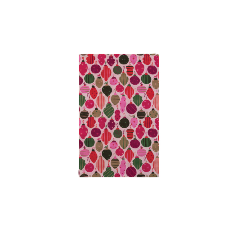 Retro Holiday Microfibre Tea Towel - ornaments